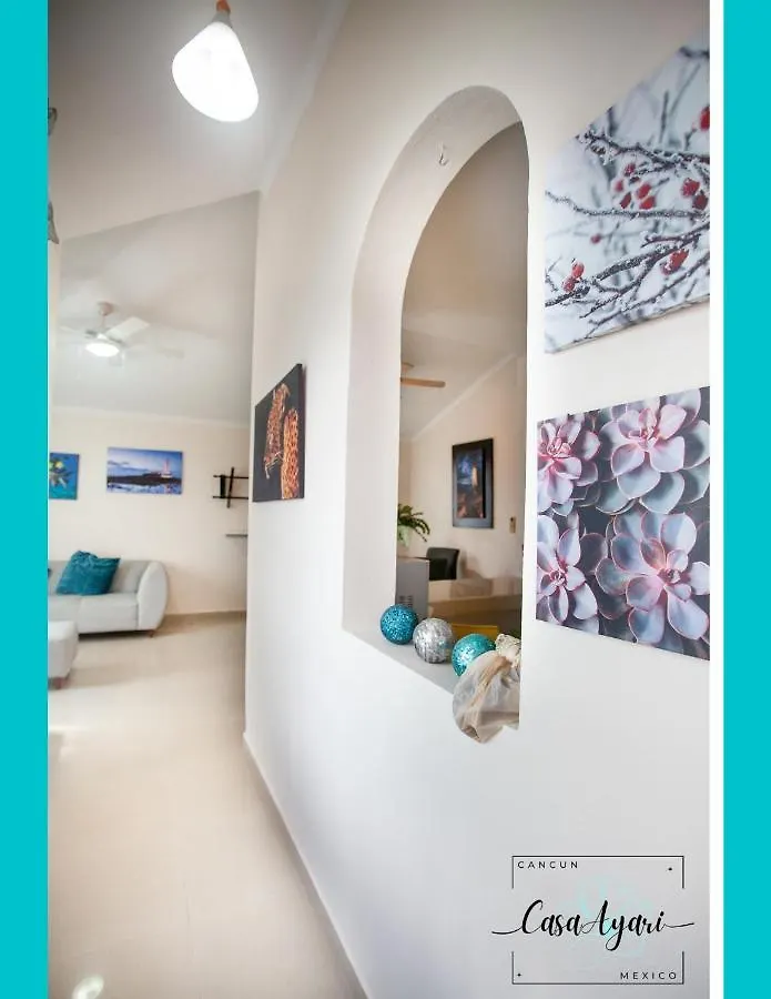 Casa Ayari - 3 Habitaciones - 2 A 6 Personas - Wifi- Ac (Adults Only) Cancun