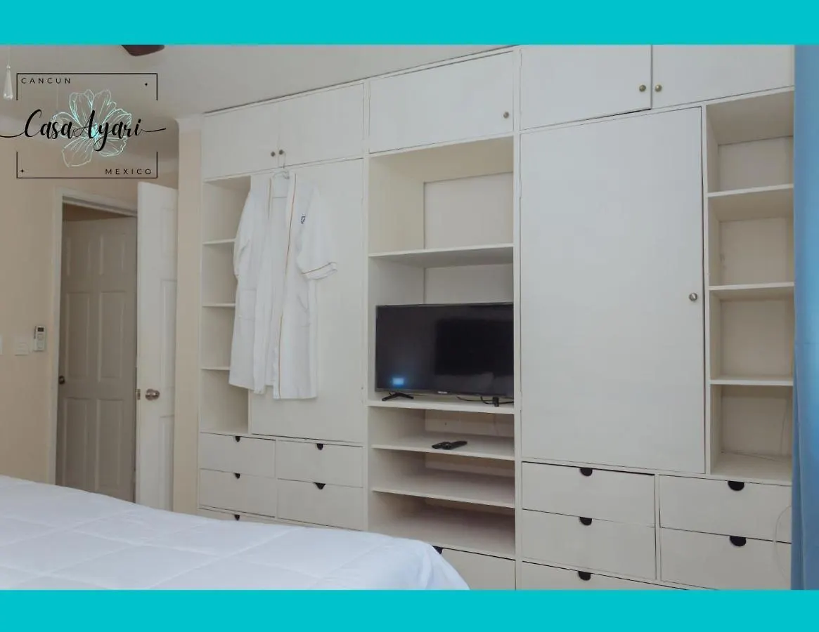 Casa Ayari - 3 Habitaciones - 2 A 6 Personas - Wifi- Ac (Adults Only) Cancún Messico